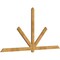 Ekena Millwork Kennewick Rough Sawn Timber Gable Bracket, Western Red Cedar, 108"W x 54"H x 2"D x 4"F, 12/12 Pitch GBW108X54X0204KEN00RWR - alternate 2